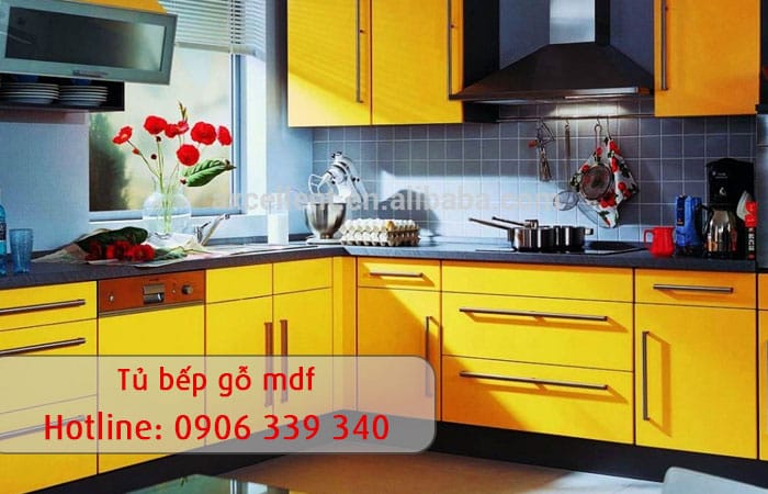 tủ bếp gỗ mdf