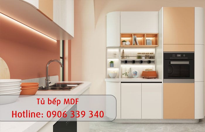 tủ bếp mdf