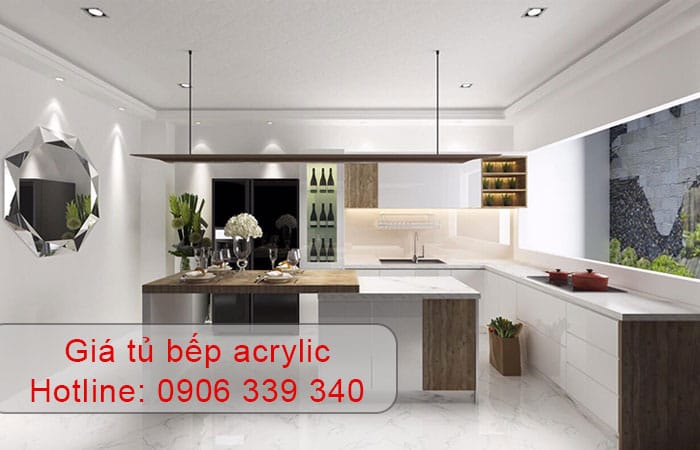 giá tủ bếp acrylic