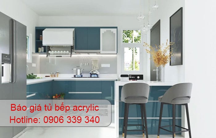 báo giá tủ bếp acrylic