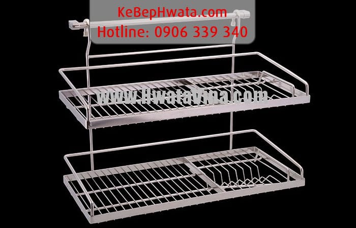 kệ úp chén inox 2 tầng