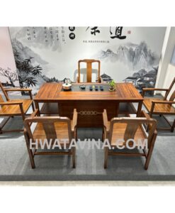 Bộ bàn trà gỗ HT-BG02